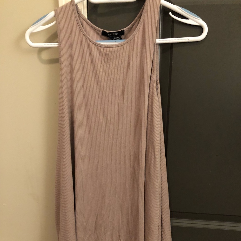 Brown sleeveless dress